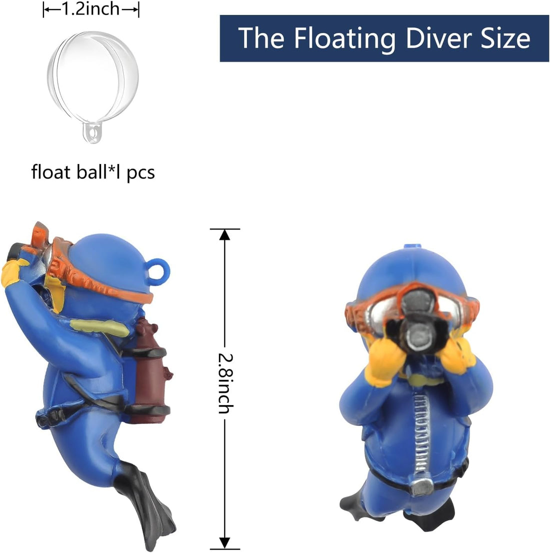 onesimcr Floating Fish Tank Decorations, Aquarium Decorations