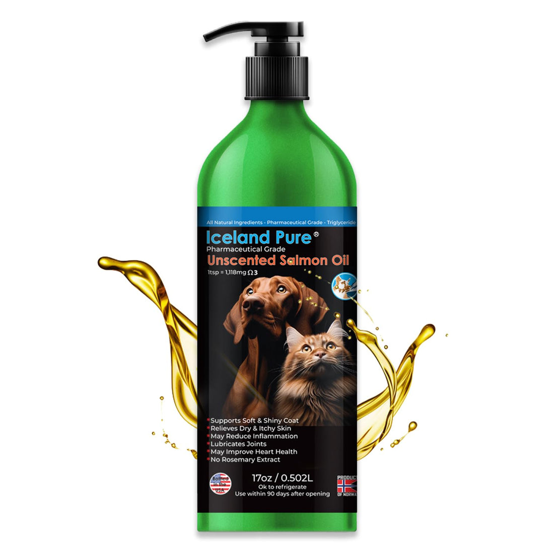 Iceland Pure Salmon Oil | Unscented Pharmaceutical Grade