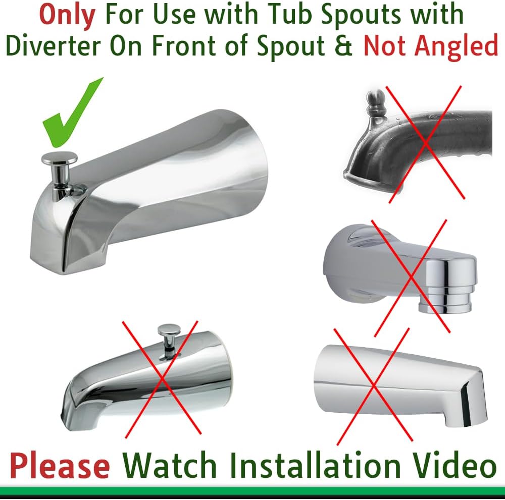 Wondurdog Dog Wash Bathtub Spout Kit, Garden Hose