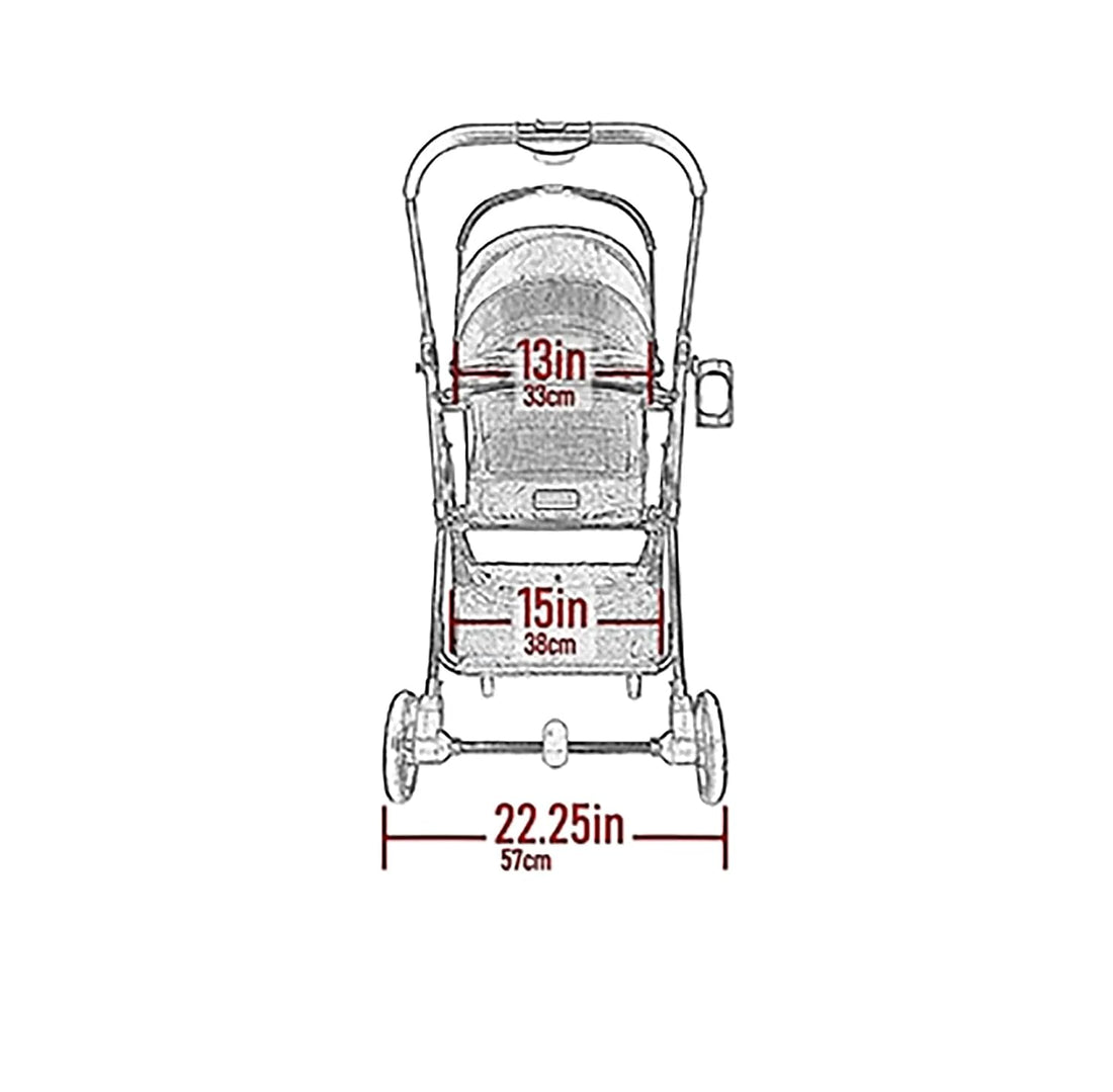 Pet Gear 3-in-1 Travel System View 360 Stroller, Onyx