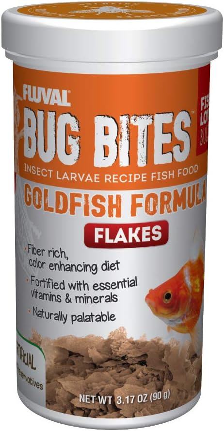 Fluval Bug Bites Goldfish Fish Food, 3.53 oz