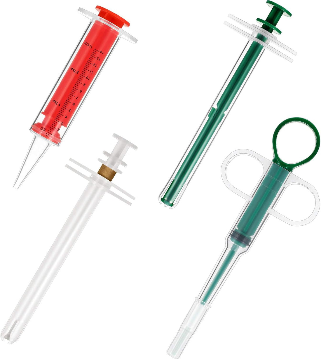 Patelai 4 Pcs Pill Shooter Pet Medicine Feeder