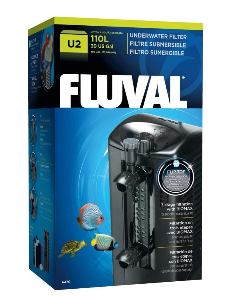 Fluval U4 Underwater Filter, Freshwater & Saltwater Aquarium Filter