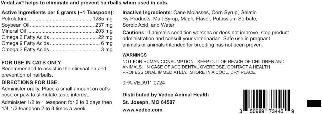 Vedalax Oral Gel 2.50oz