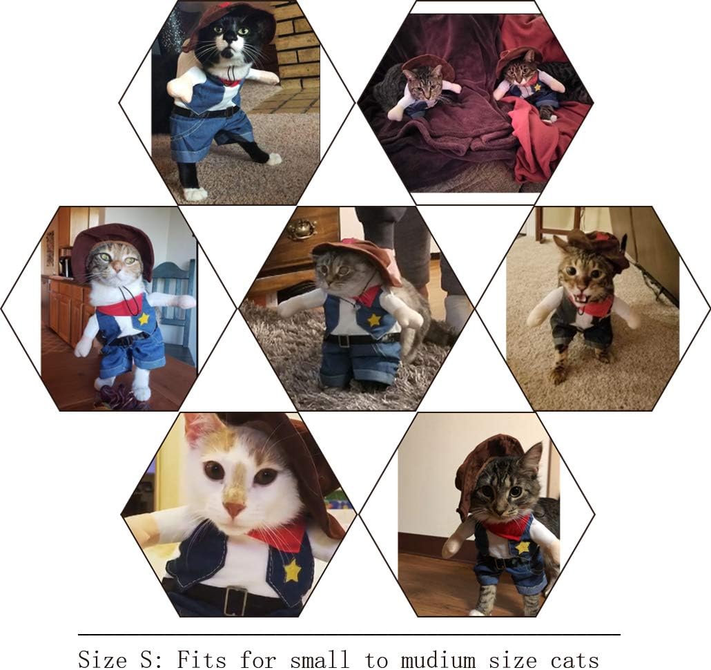 NACOCO Cowboy Dog Costume with Hat