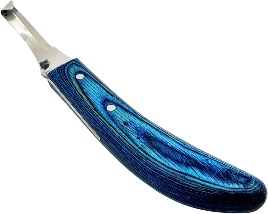 Right-Handed Hoof Knife – Curved Stainless Steel Blade