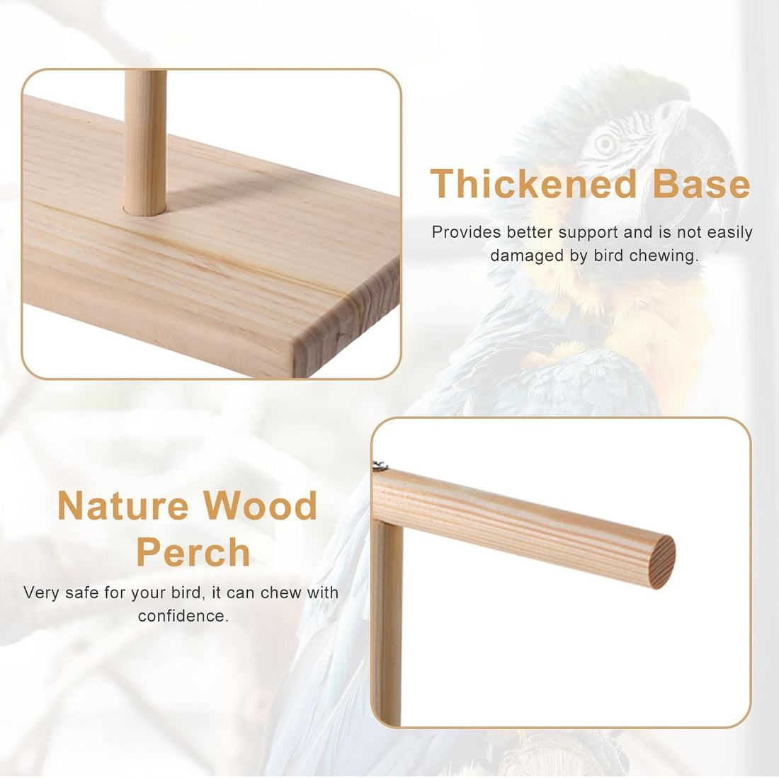 Bird Perch Stand Bird Training Stand Portable Tabletop Parrot Stands
