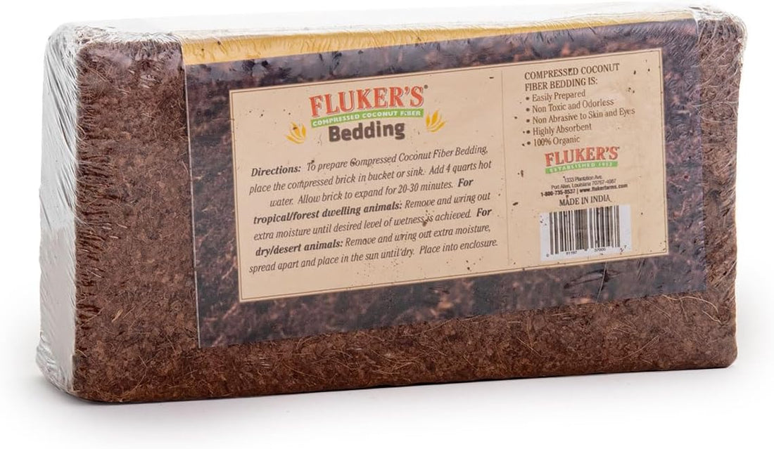 Fluker's Repta-Bed Coconut Fiber, All Natural Bedding for Reptiles