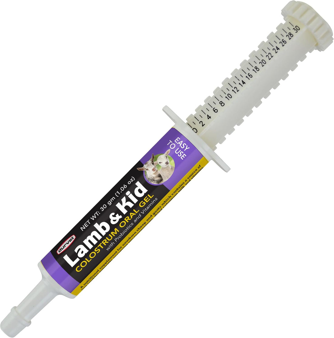 DURVET 698308 Oral Colostrum Gel for Lamb & Kids, 30ml