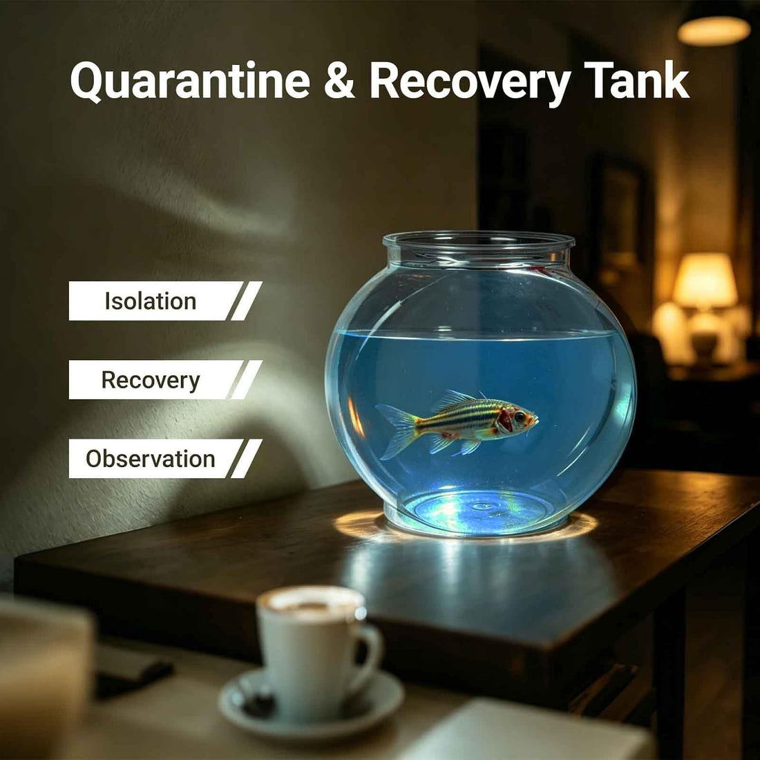 Koller Products 1-Gallon Plastic Oval Fish Bowl