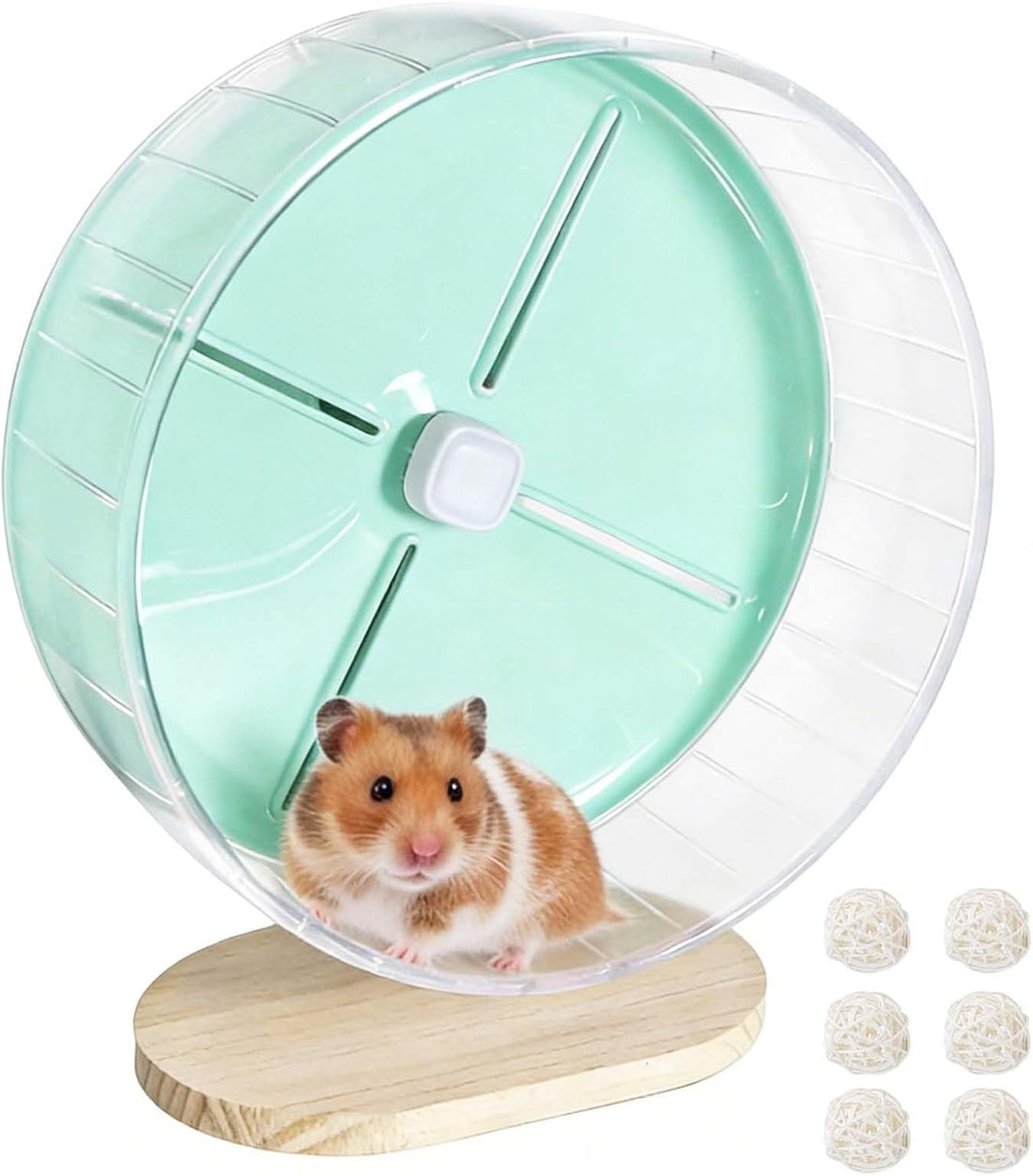 Silent Hamster Wheel,10.2 Inch Quiet Spinner Syrian Hamster Running