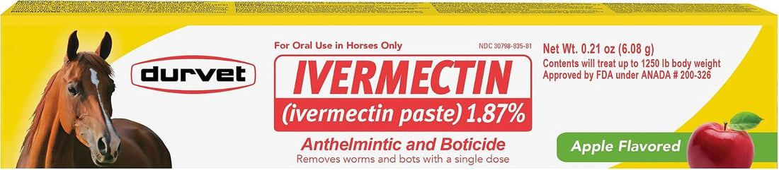 DURVET/Equine 698454 Ivermectin Paste 1.87% Bulk for Horses Apple