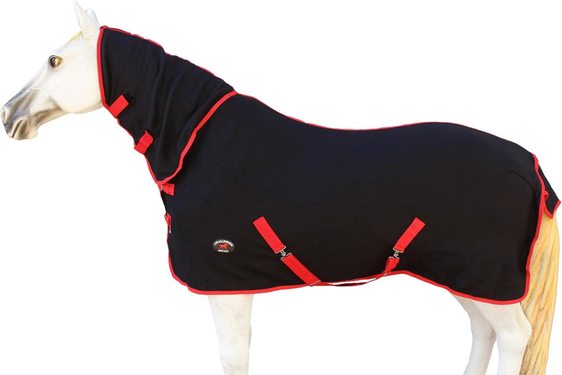 Challenger Horse Sheet Polar Fleece Cooler Exercise Blanket Wicks
