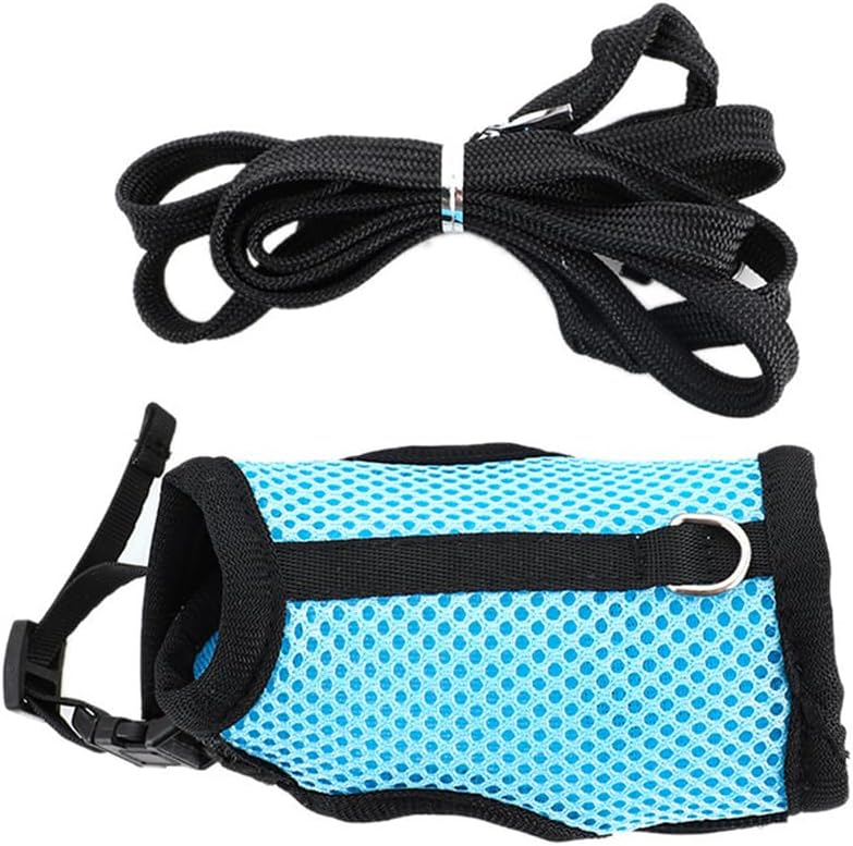 Bunny Leash and Harness Escape Proof Soft Rabbit Harnesses Mesh Vest