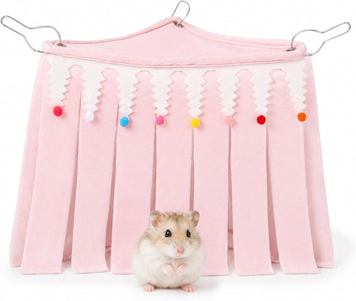 Guinea Pig Curtain, Hide Corner Cage Hammock Shelter, 1Pc