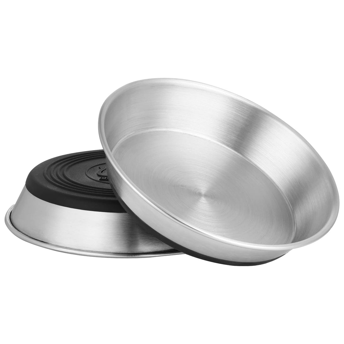 WROSWT Stainless Steel Cat Bowls,Whisker Friendly Shallow Cat Dishes