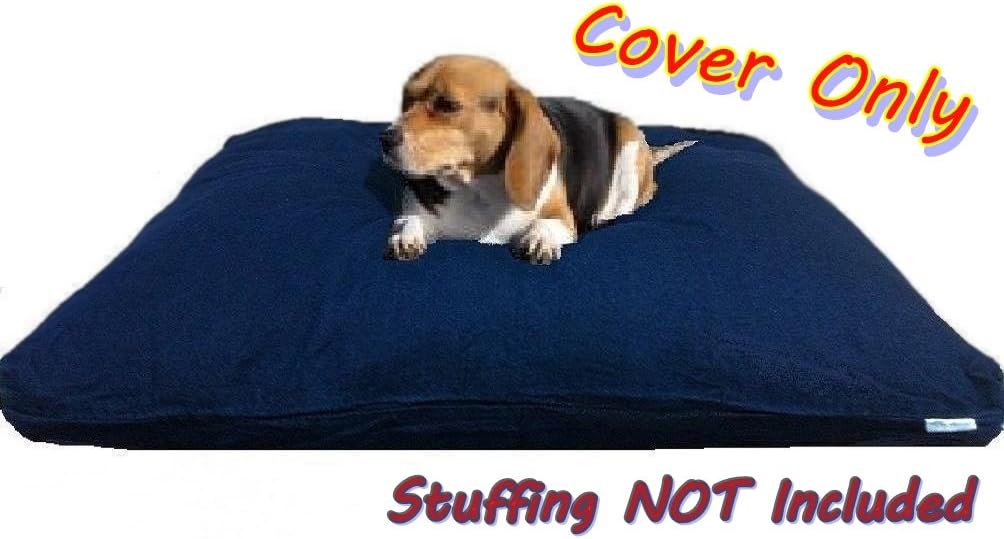 Dogbed4less 47X29X4 Inches Extra Large Blue Color Denim Cotton Jean