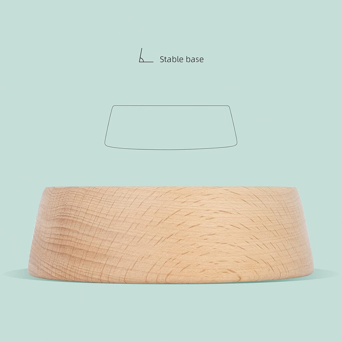 Niteangel Wooden Hamster Food Bowl: Beech Stable & Hammy Pattern