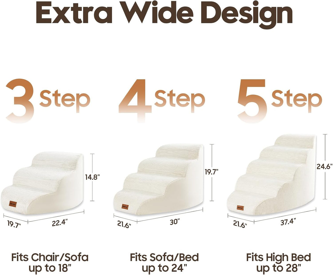 4-Step Dog Ramp Stair for Small Dogs