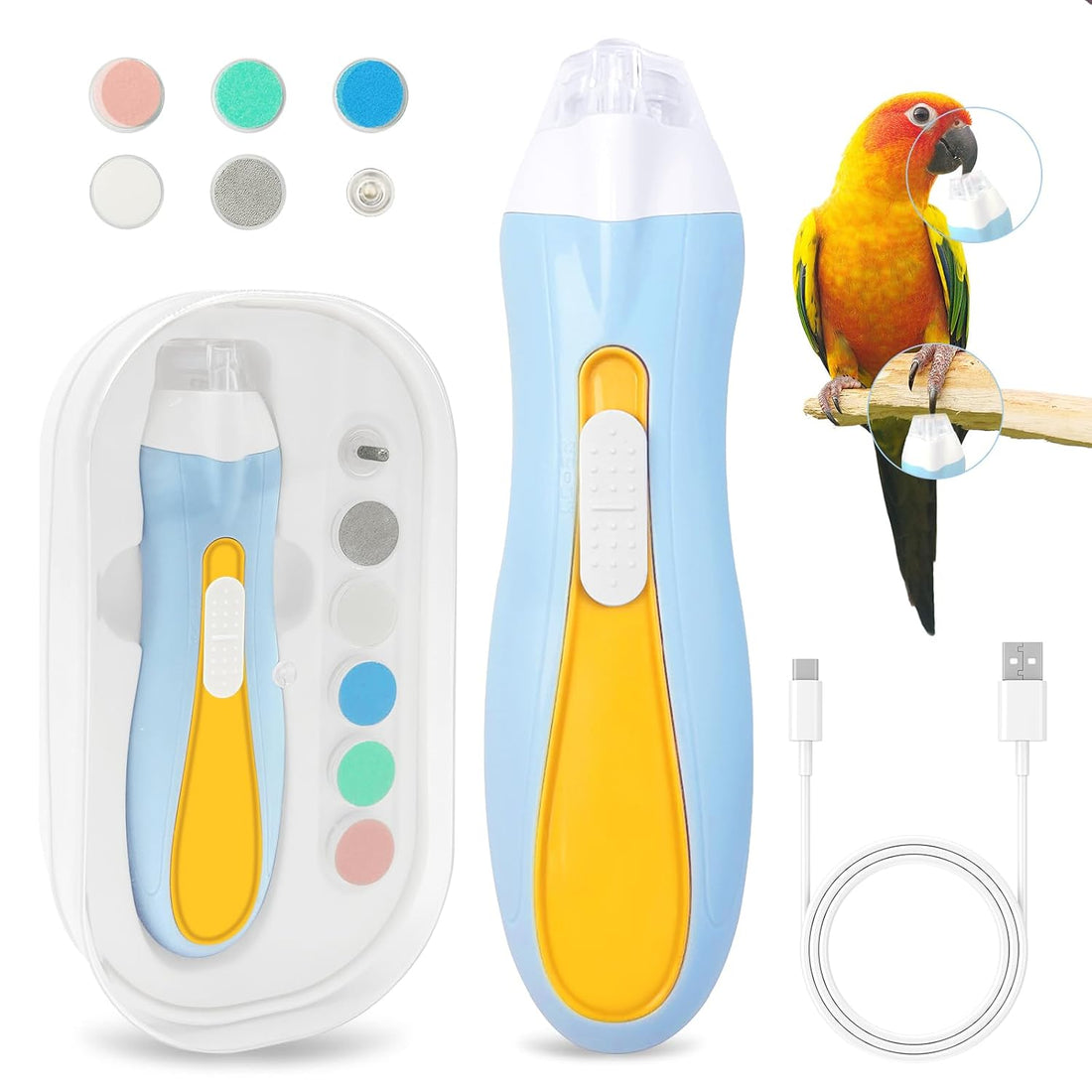 Bird Nail Grinder,Bird Nail Trimmer,Bird Beak Trimmer with LED