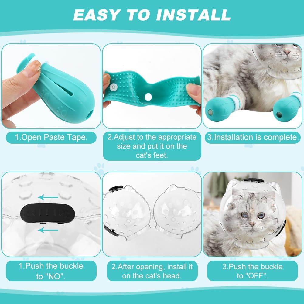 Saycker Cat Muzzle for Grooming