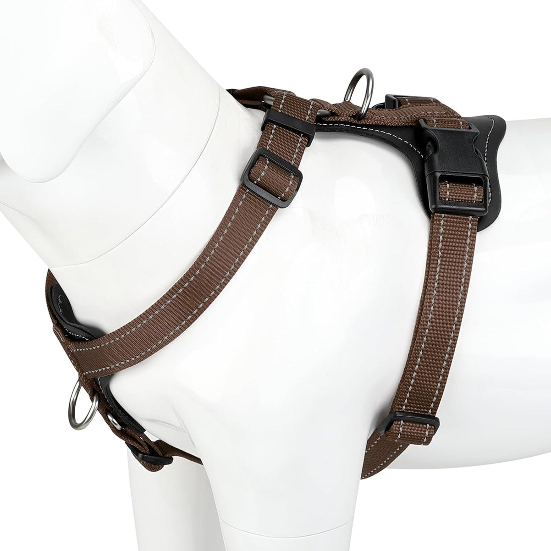 Plutus Pet No Pull Dog Harness with Leather Accents
