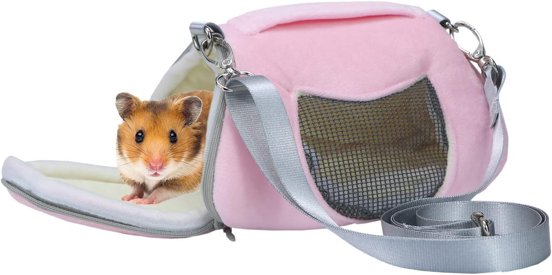 Litewoo Hamster Travel Carrier Portable Bag with Adjustable Strap