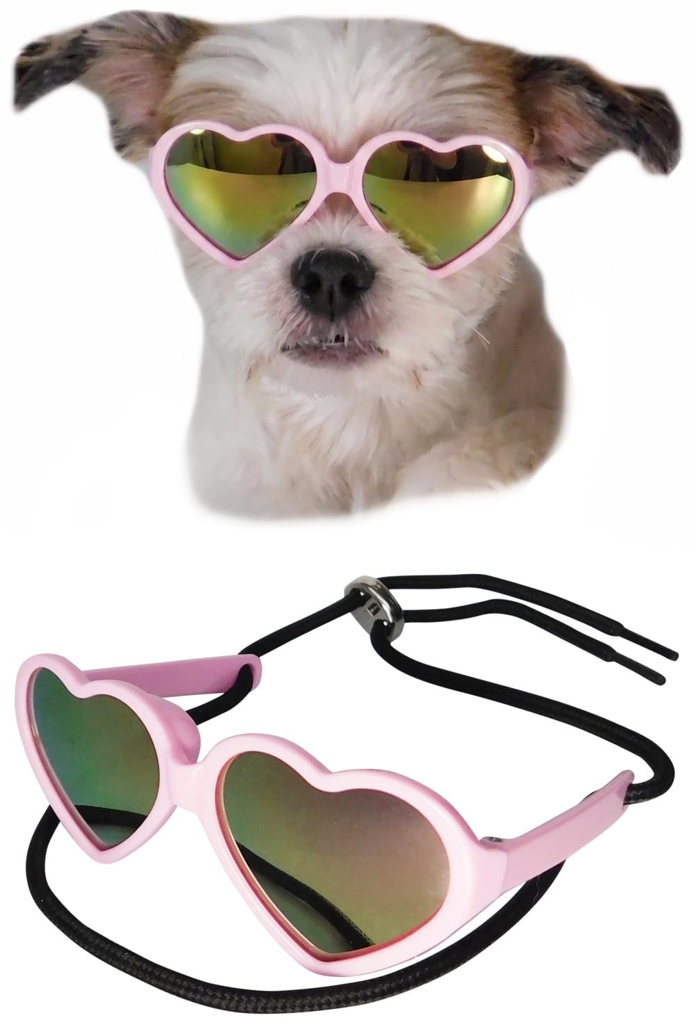 G016 Dog Cat Pet Heart Sunglasses Glasses for Small Breed up to 15lbs