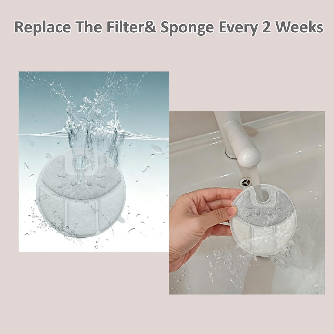 Pet Water Fountain Filters Fit for Petlibro Capsule Dog Fountain