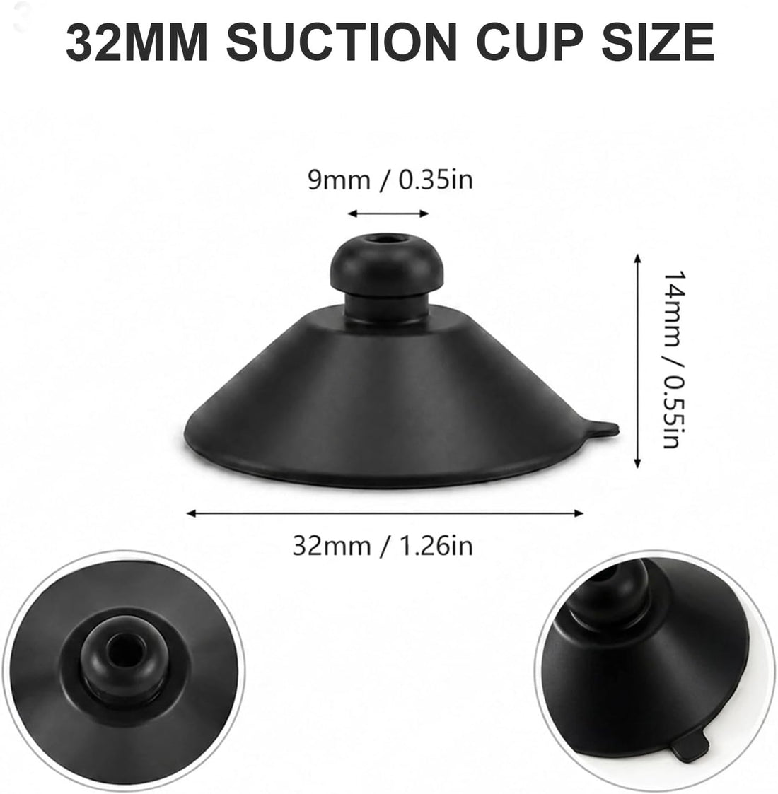 Fish Tank Suction Cup Clips,30 Pack Rubber Holders for Airline Tubing