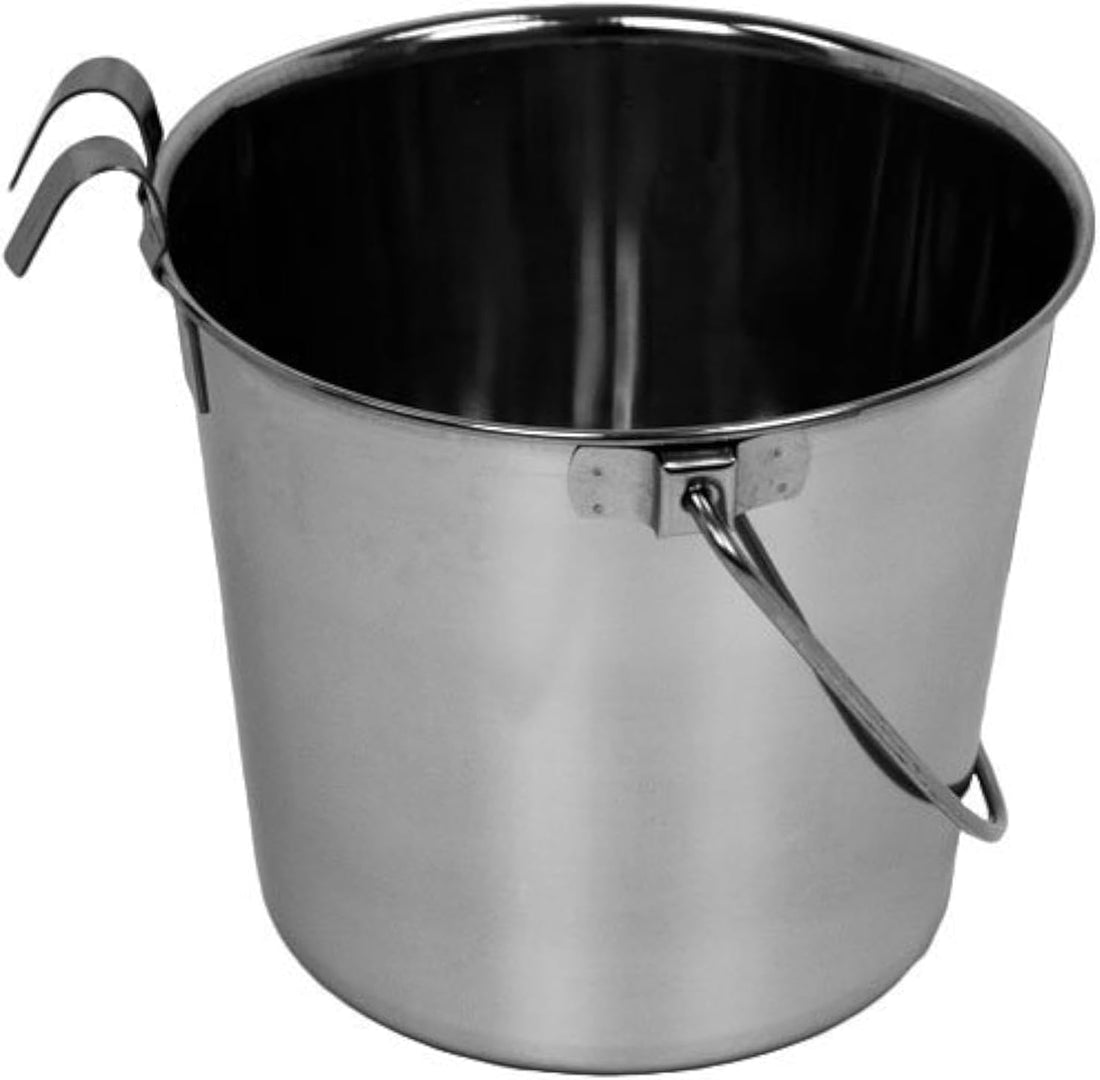 Advance Pet Product Heavy Stainless Steel with 2 Hook Bucket