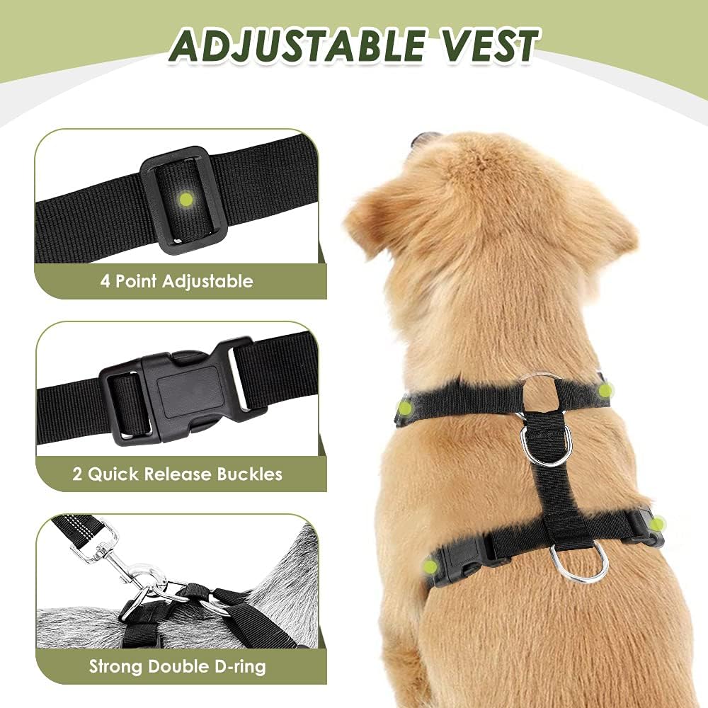 SlowTon Dog Seat Belt Harness for Car