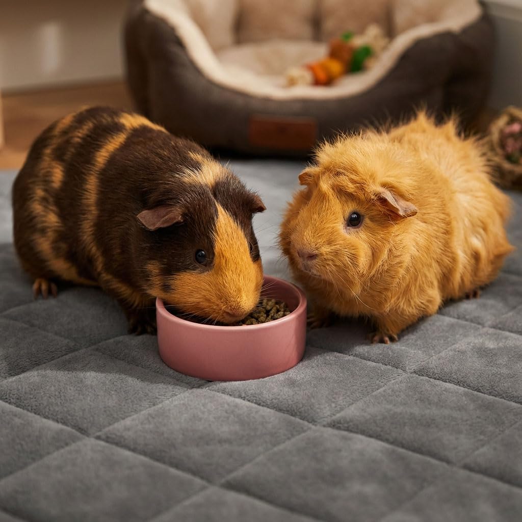 Guinea Pig Fleece Bedding, 49"x24" Cage Liner 2 Pack for Midwest Cage