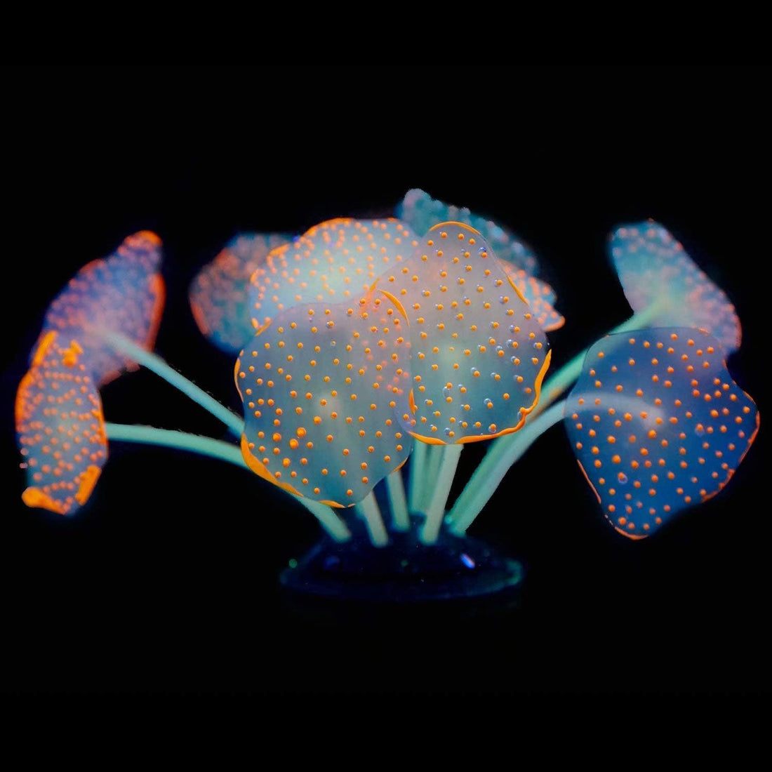 Uniclife Silicone Coral Plant Decorations Glowing Artificial Ornament
