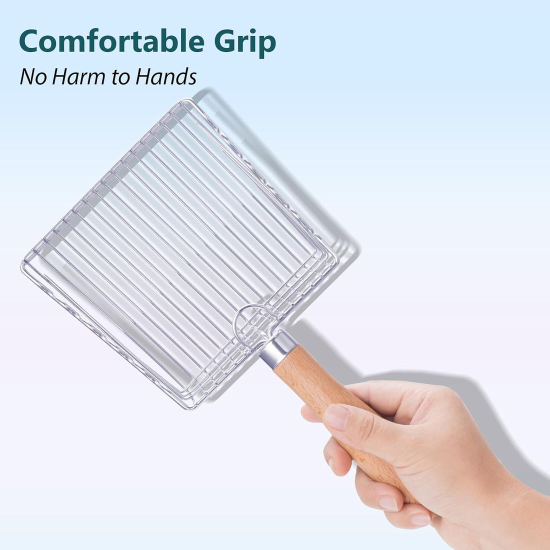 Handzee Cat Litter Scoop, Premium Kitty Shovel with Hook and Hole