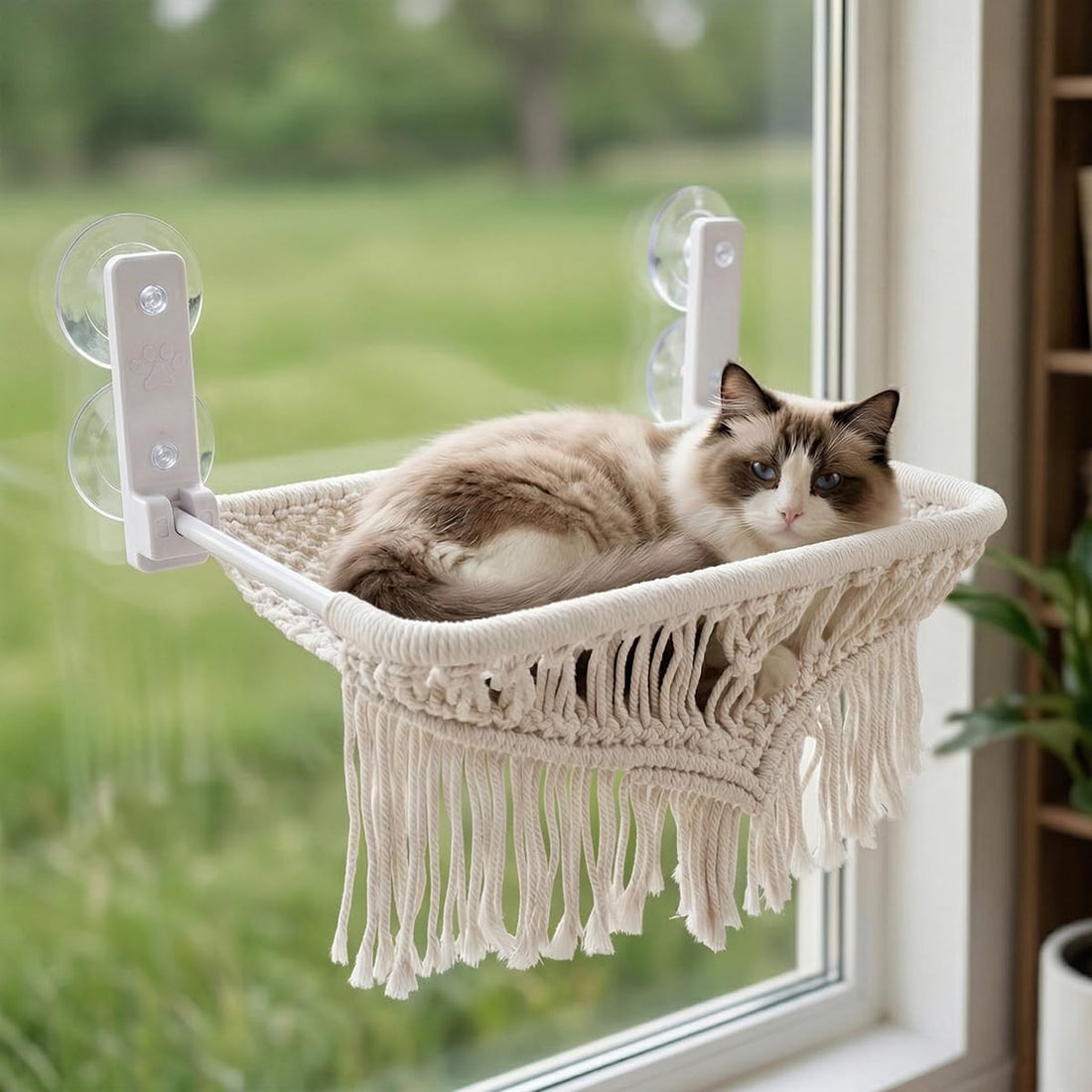 nets Tribe Cat Hammock & Window Perch w/ 4 Suction Cups