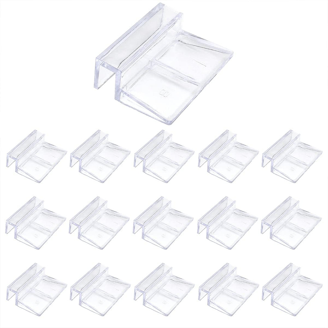 16 PCS 8mm Acrylic Aquarium Cover Clip, Clear