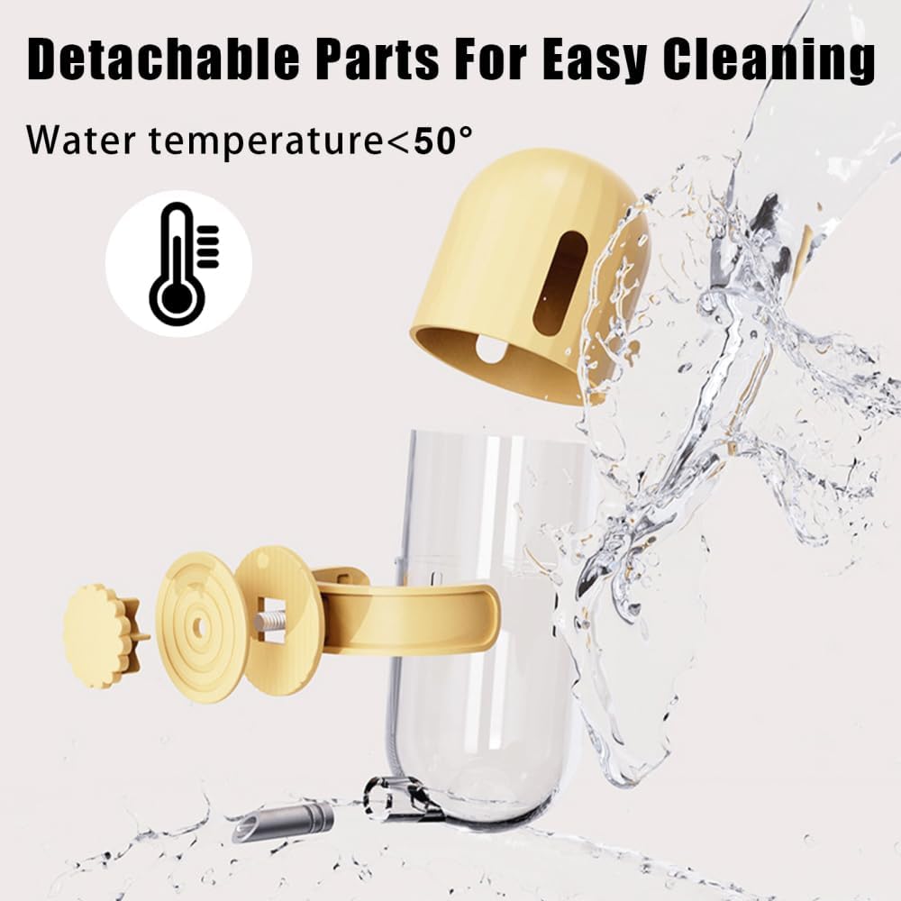 Bird Water Dispenser, 240ML Detachable Bird Drinking Bottle Automatic