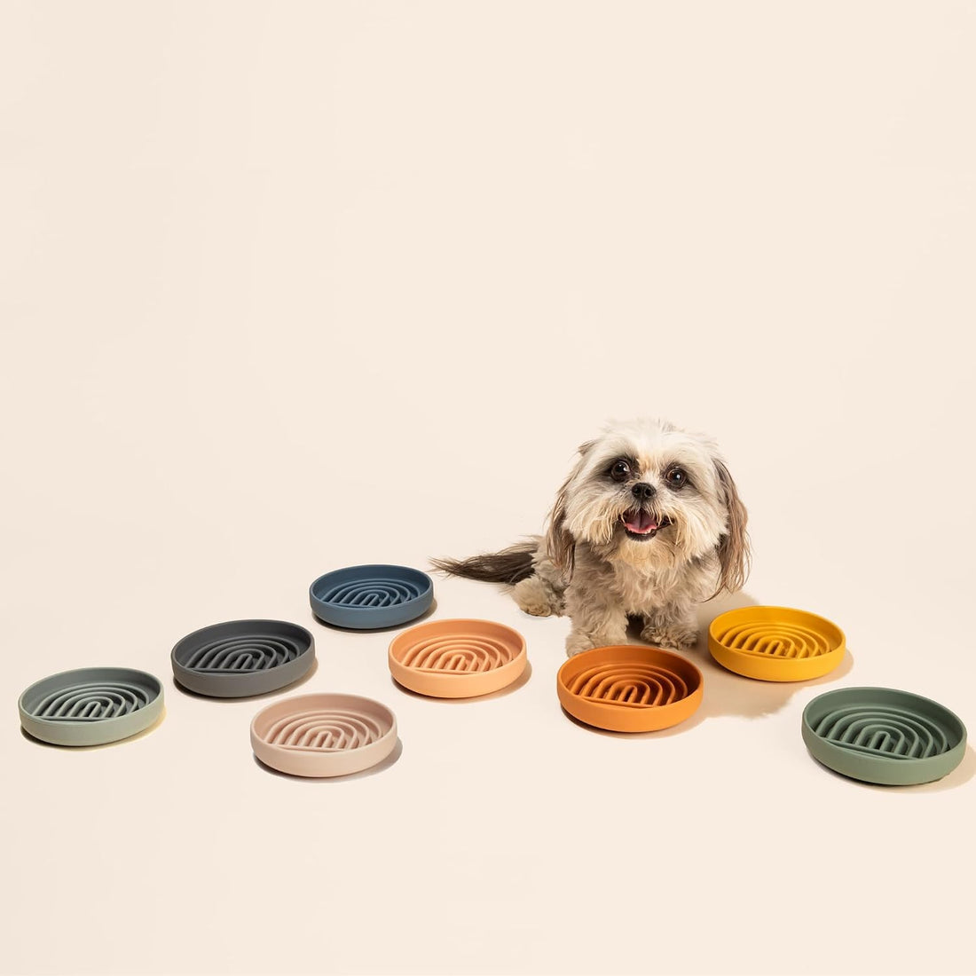 Slow Feeder Dog Bowl - Silicone Dog Bowl, Small, 6" x 1.25"
