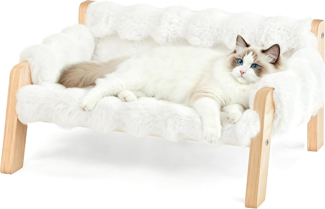 FAMIDGE Elevated Cat Couch Bed for Indoor Cats