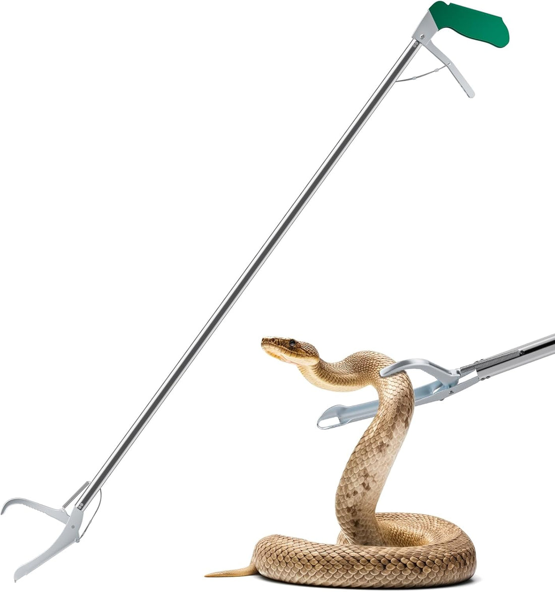 60“ Professional Snake Tongs - Extra Long Snake Catcher Tongs Grabber
