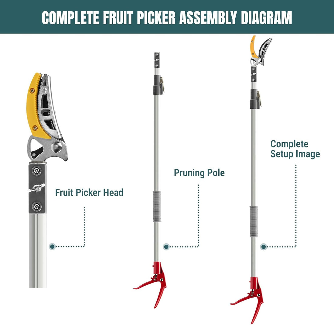 ZeyaHuanMao 2-in-1 Snake Grabber & Fruit Picker