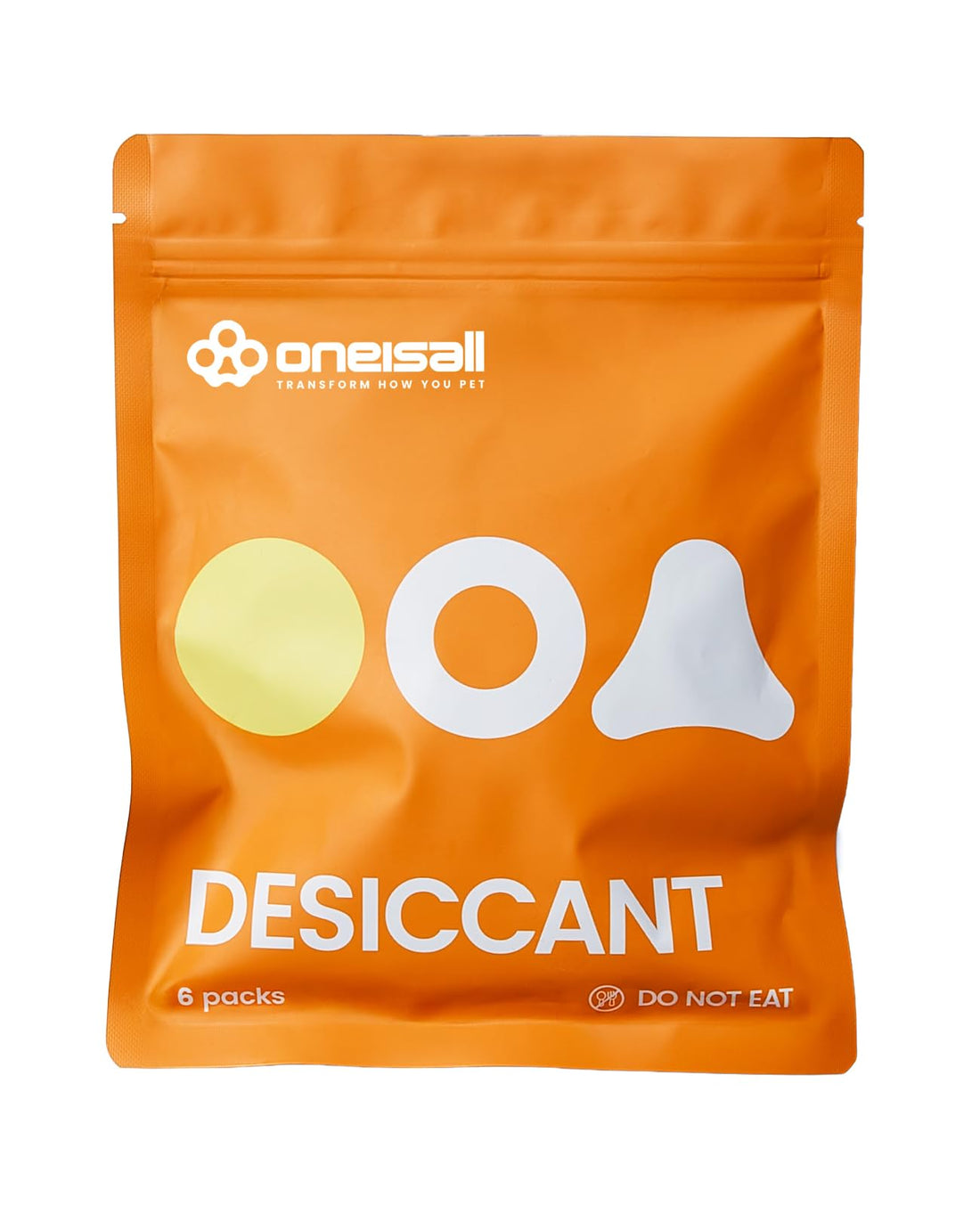 oneisall 6 Packs Pet Dry Food Desiccant Bag for Automatic Cat Feeders
