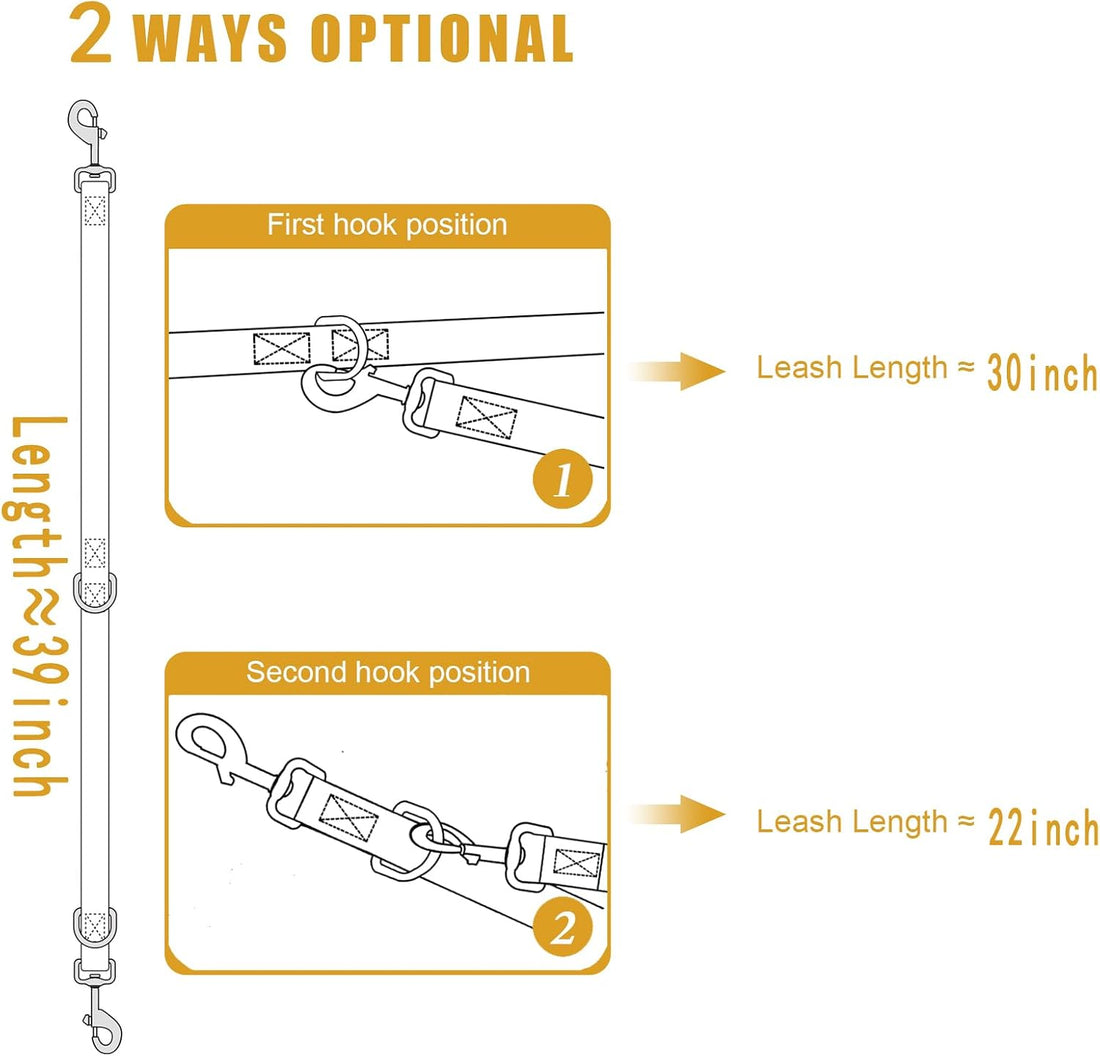 Double Ended Dog Leash,for Obedience Training Easy