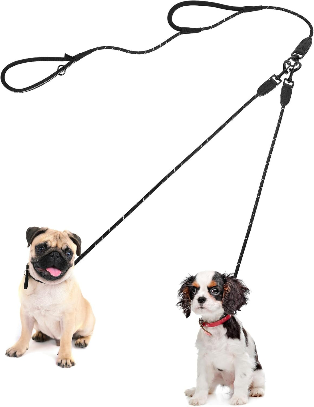 PetBonus Rope Double Dog Leash