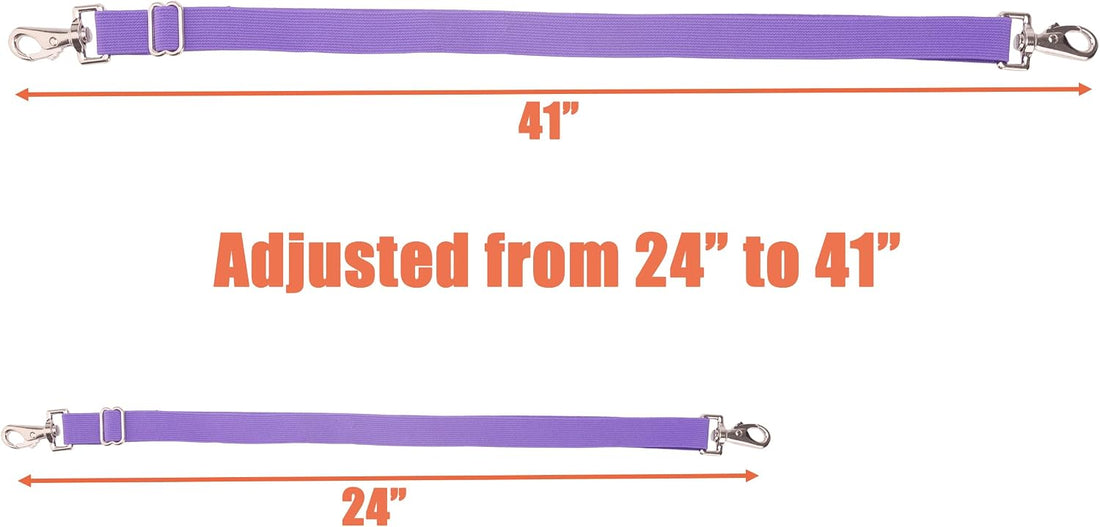 Pack of 6 Adjustable Length Elastic Leg Straps for Horse