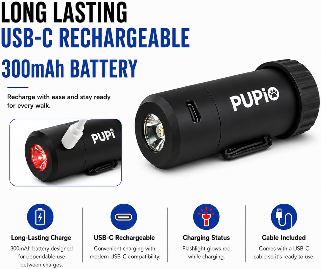 Smart Rechargeable Doggy Bag Holder With Flashlight