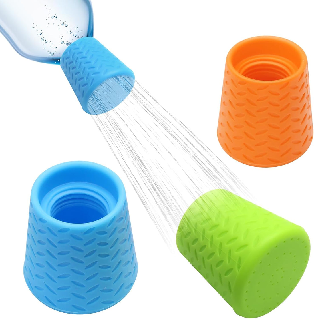 Portable Outdoor Shower for Dogs, 3 Pack, Blue/Green/Orange