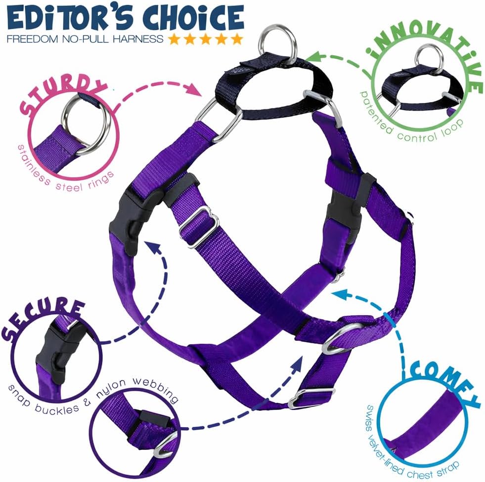 2 Hounds Design Freedom No Pull Dog Harness, 1 inch LG
