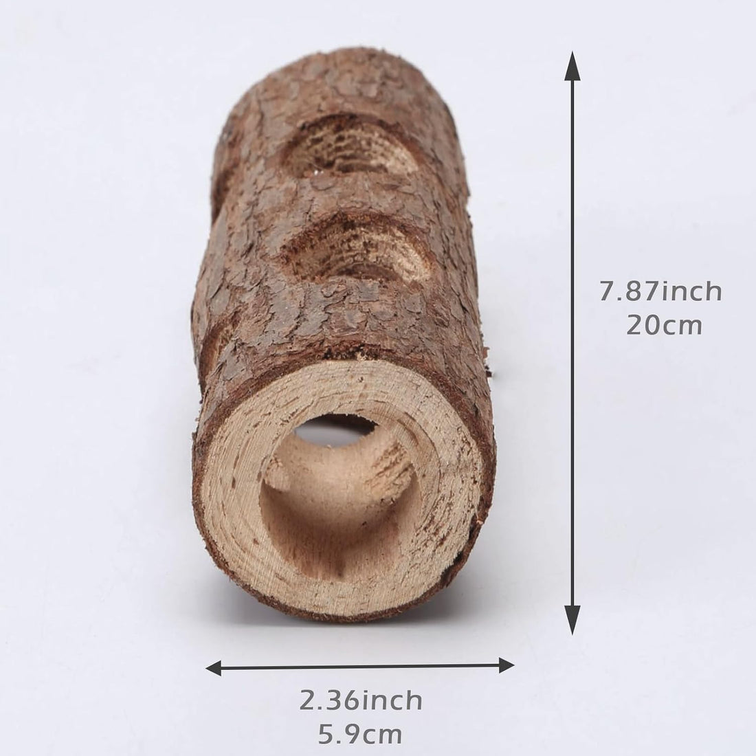 Natural Wood Tunnel Hamster Tunnel for Hamster Reptile Small Animals